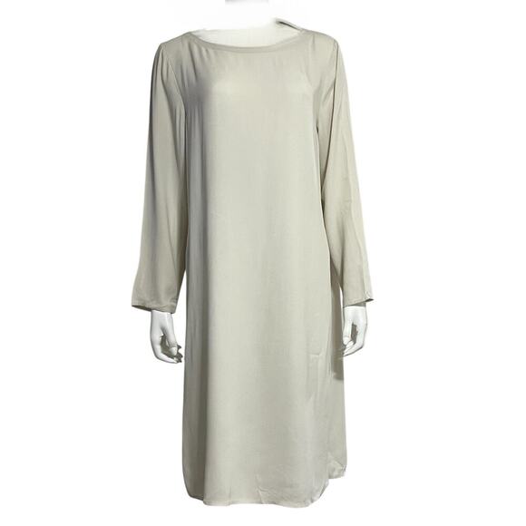 Eileen Fisher Womens Silk Long Sleeve Tunic Dress Size Medium - Picture 11 of 13